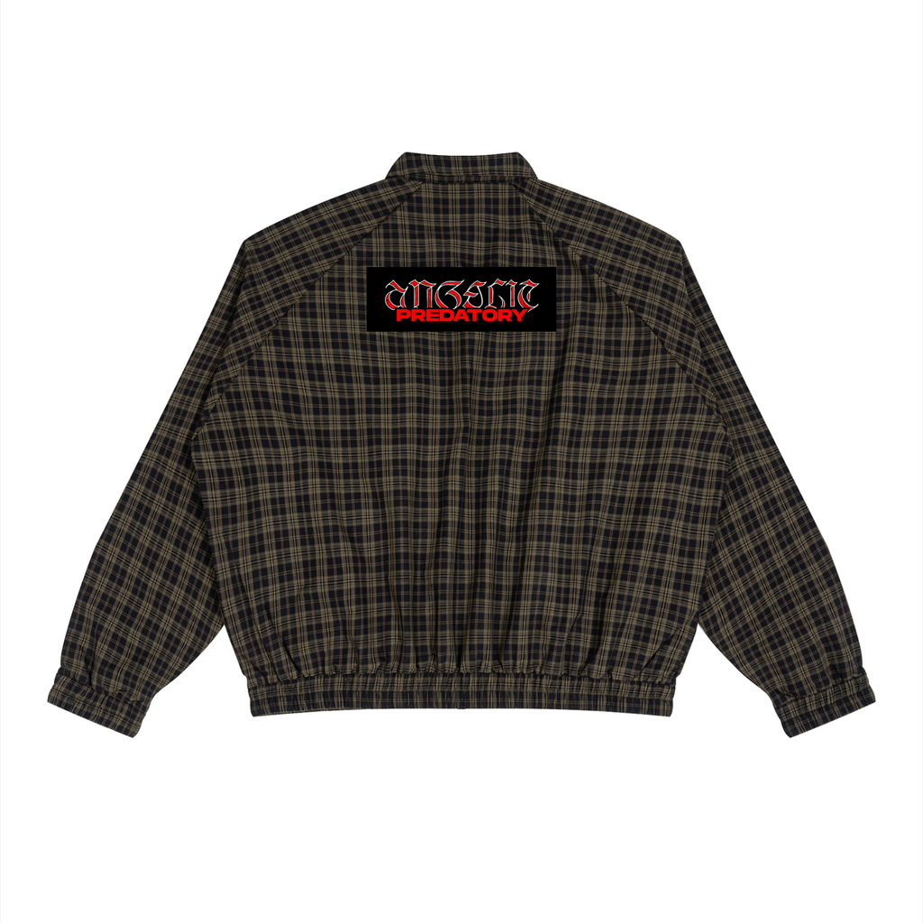 Unisex Plaid Full-Zip Track Jacket