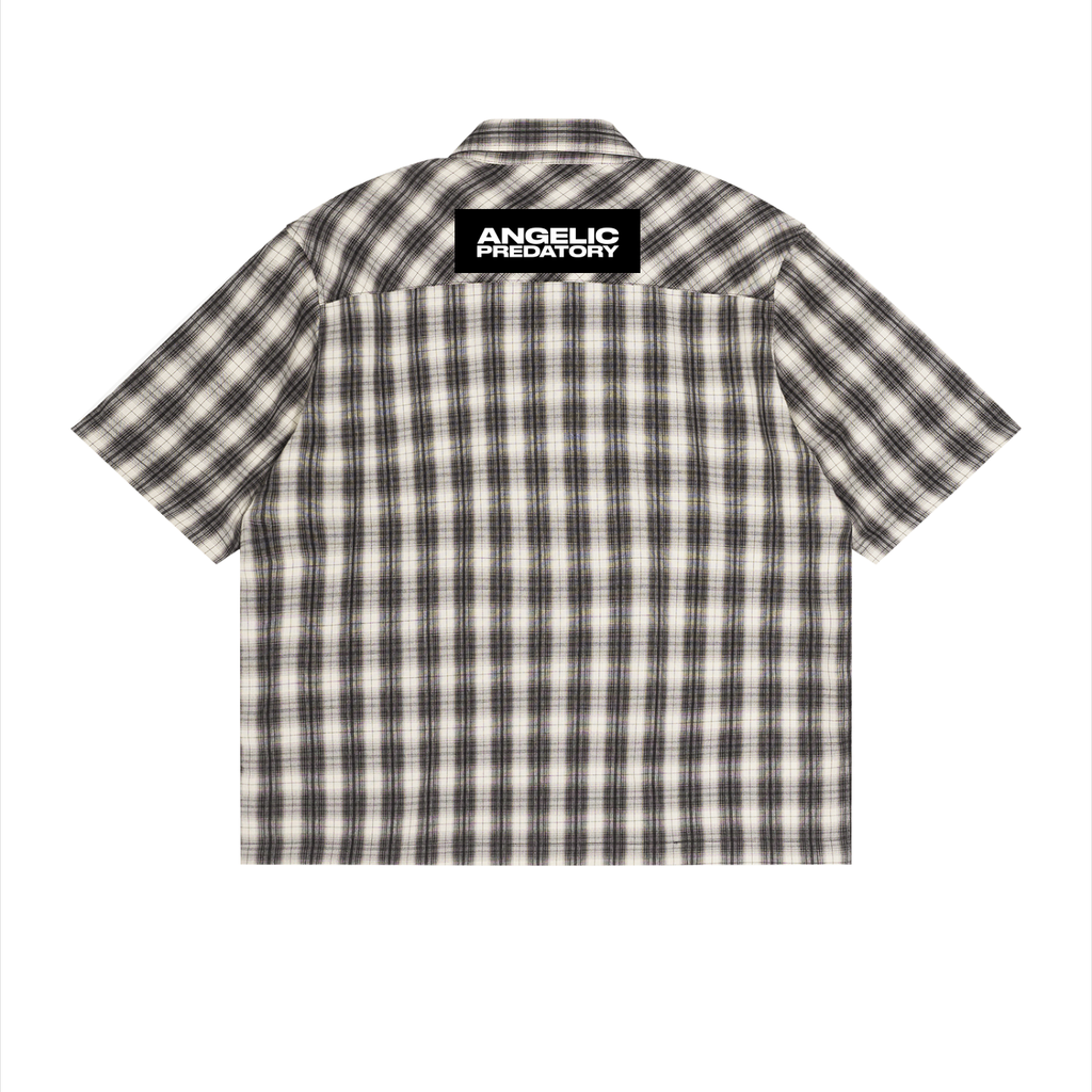 Unisex Boxy Plaid Short Sleeve Shirt