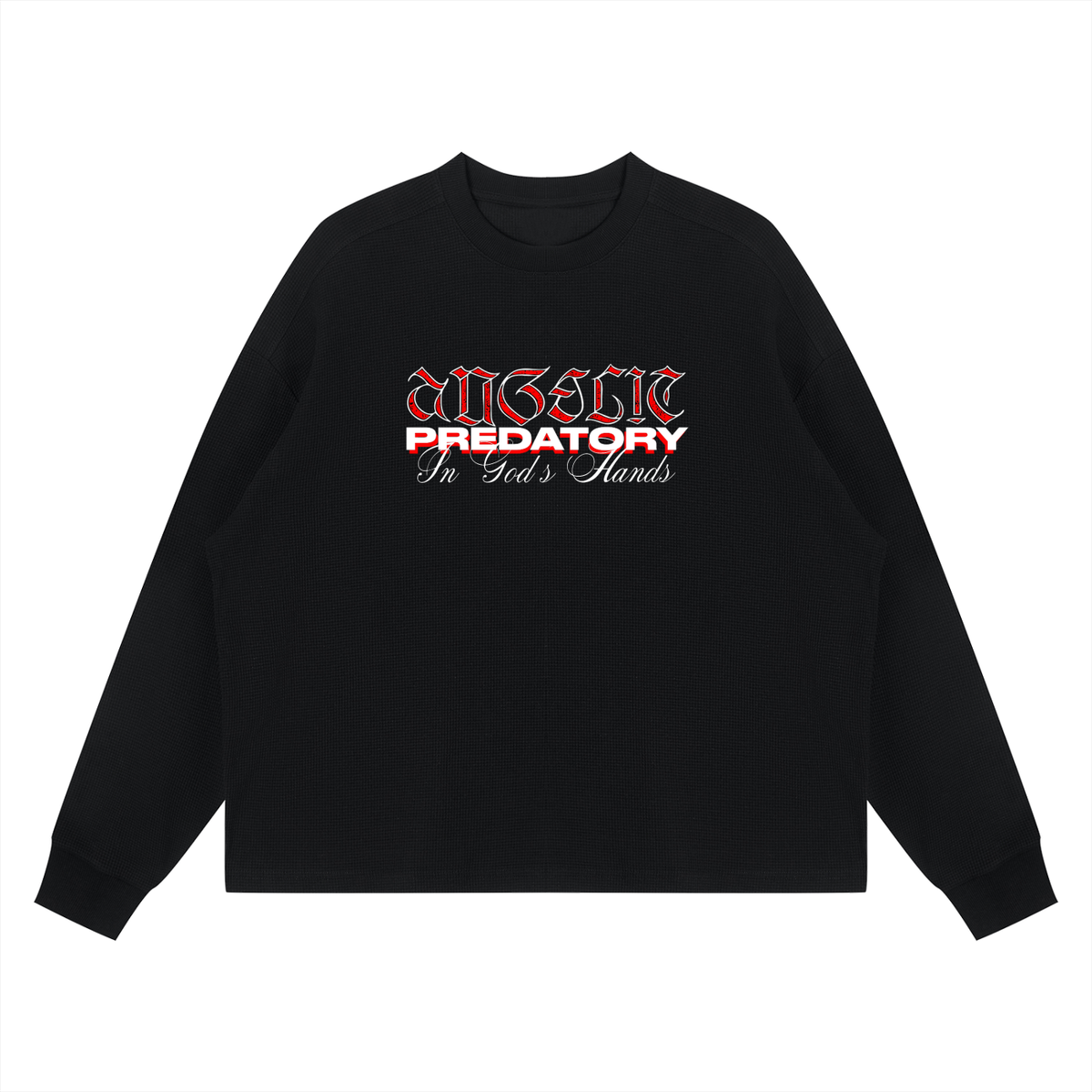 Unisex Waffle Boxy Long Sleeve T-Shirt