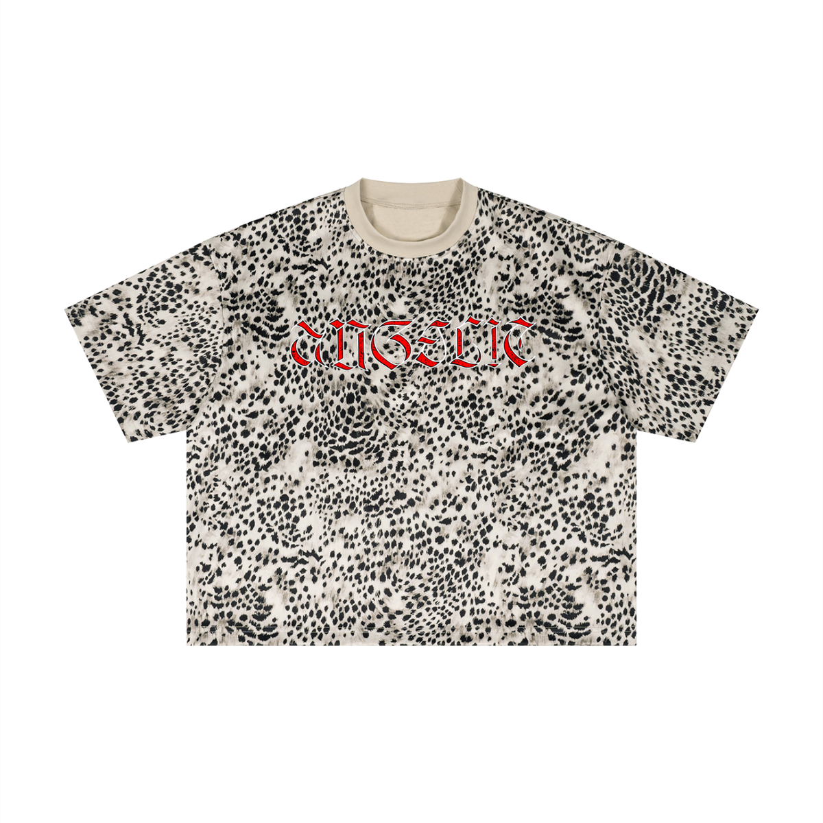 Unisex Leopard Print Boxy T-Shirt