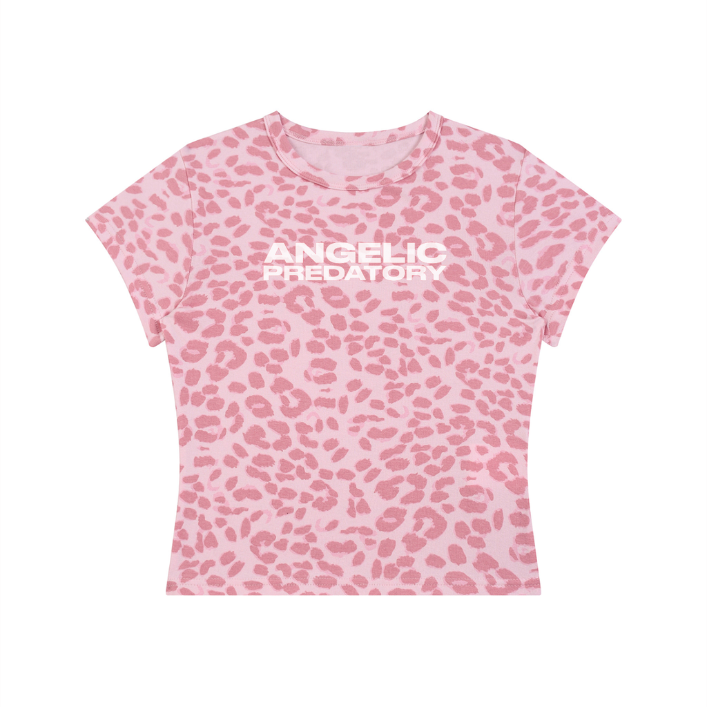 Women’s Leopard Print Crop T-Shirt