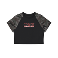 Women’s Camo Raglan Crop T-Shirt