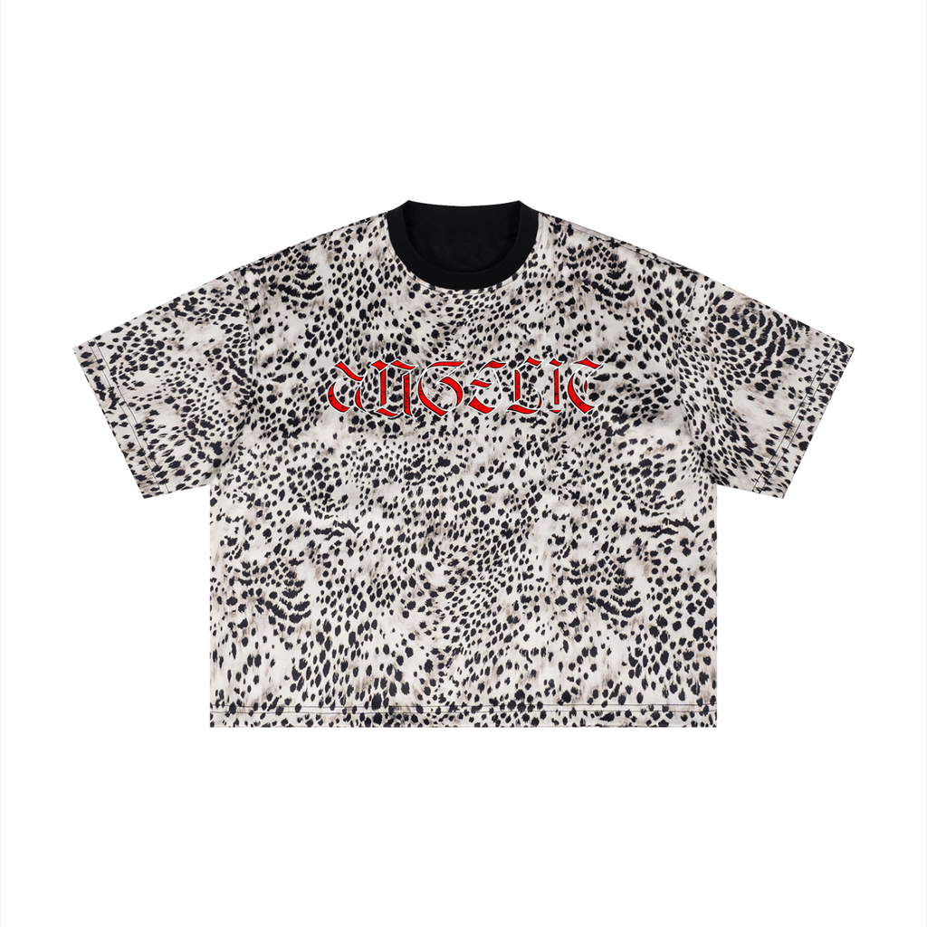 Unisex Leopard Print Boxy T-Shirt