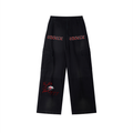 Unisex Sunfade Washed Wide Leg Cargo Pants
