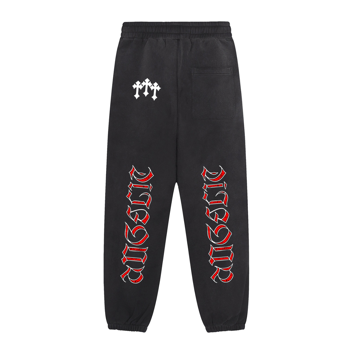 Sun Fade Contrast Tape Fleece Jogged Sweatpants