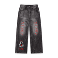 Men’s Vintage Wash Wide Leg Jeans