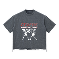 Snow Wash Raw-Hem Boxy T-shirt