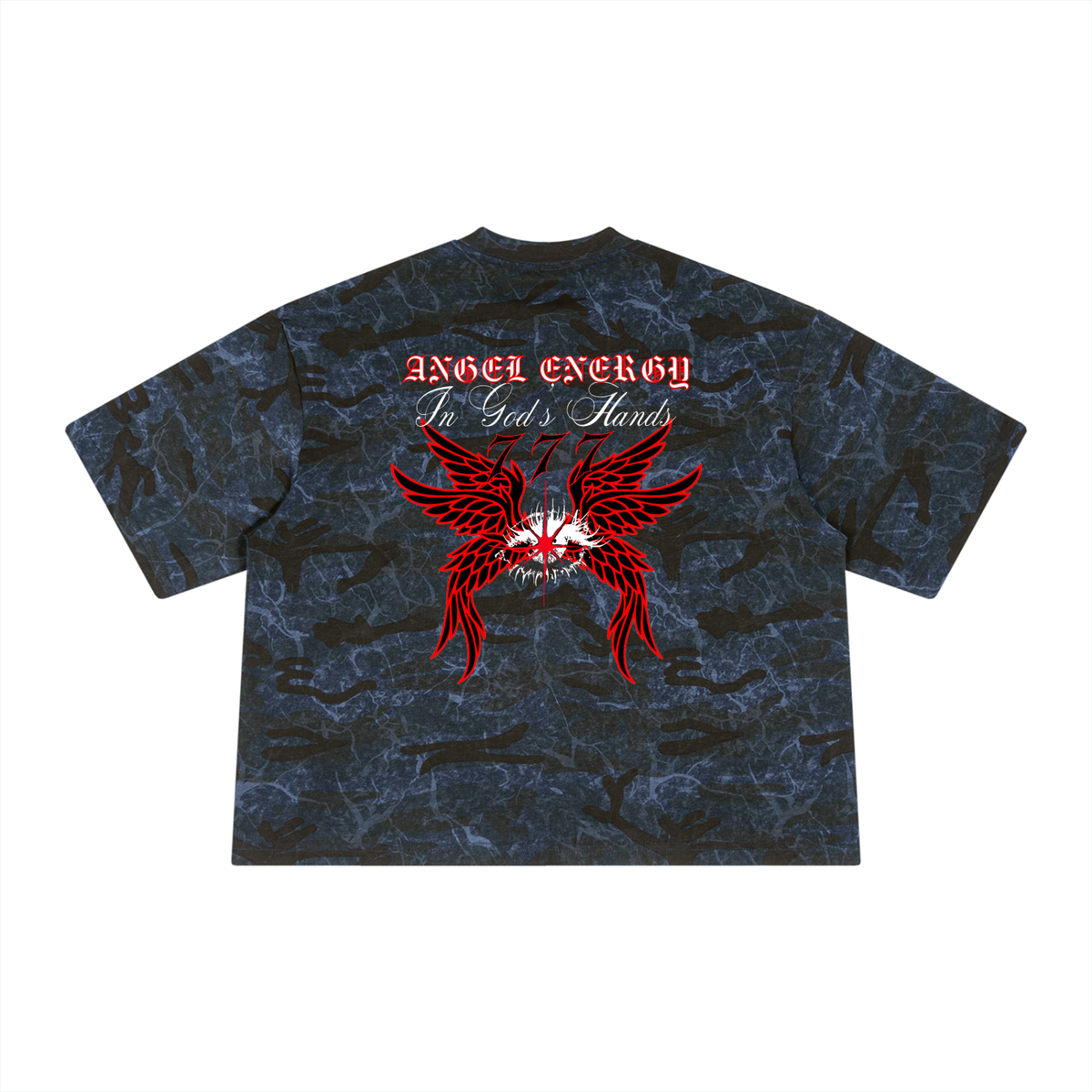 Unisex Boxy Camo Print T-Shirt