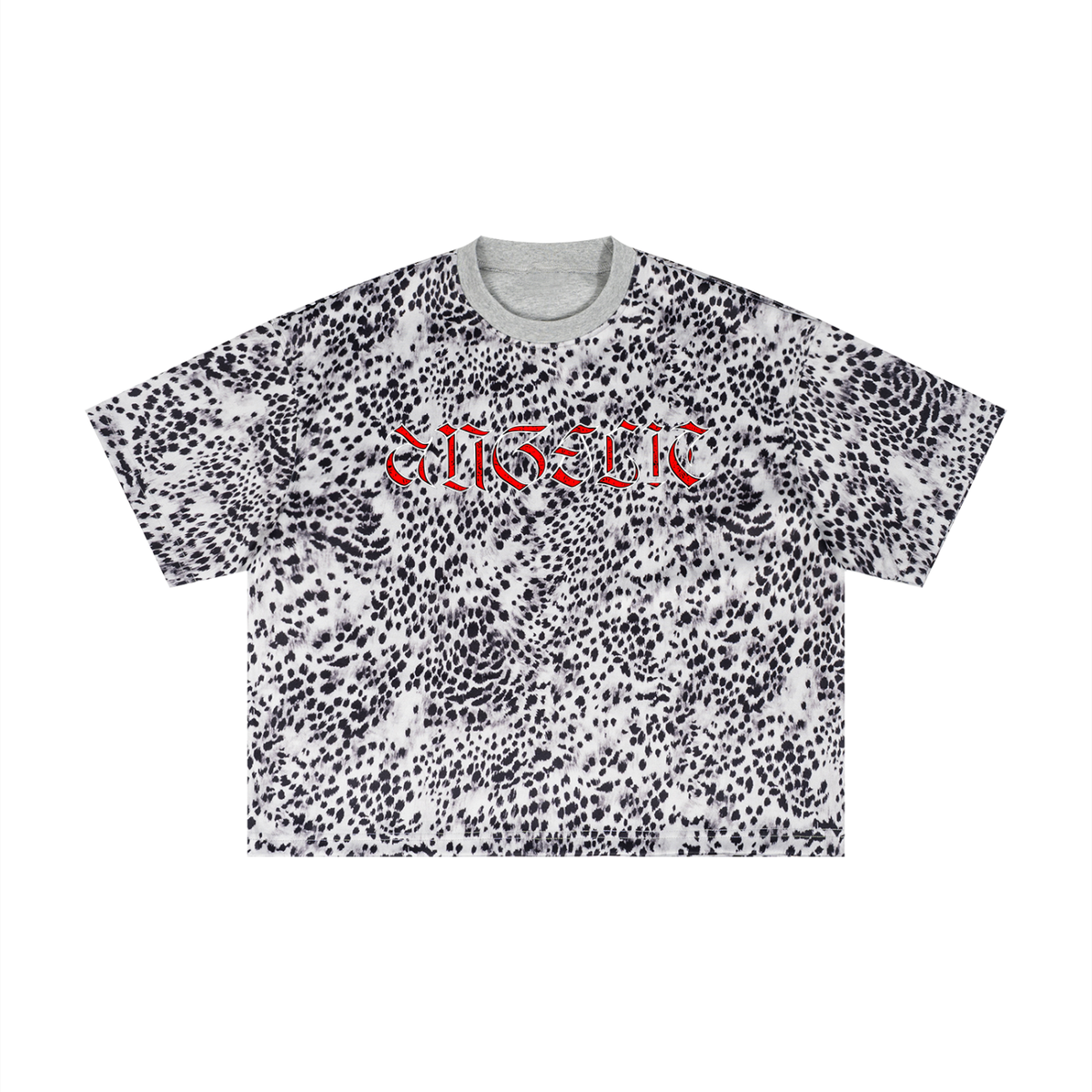 Unisex Leopard Print Boxy T-Shirt